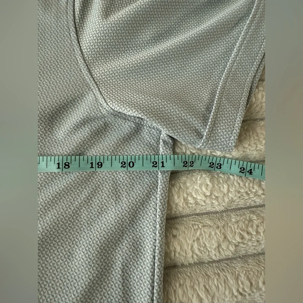 Murano Slim Fit Performance Light Gray Casual Button Down Shirt Size L - Picture 3 of 8